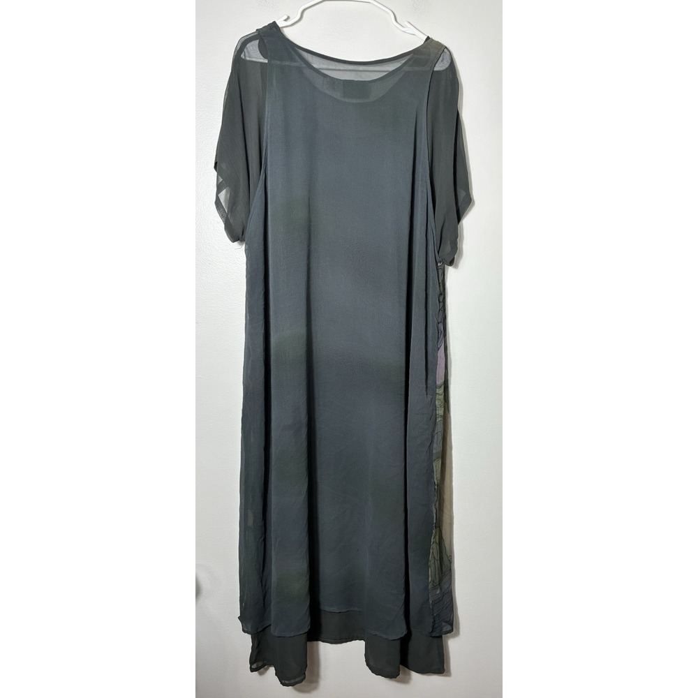 Darlin Collection Vintage Maxi Dress 2XL Layered Lightweight Art To Wear - Picture 3 of 6